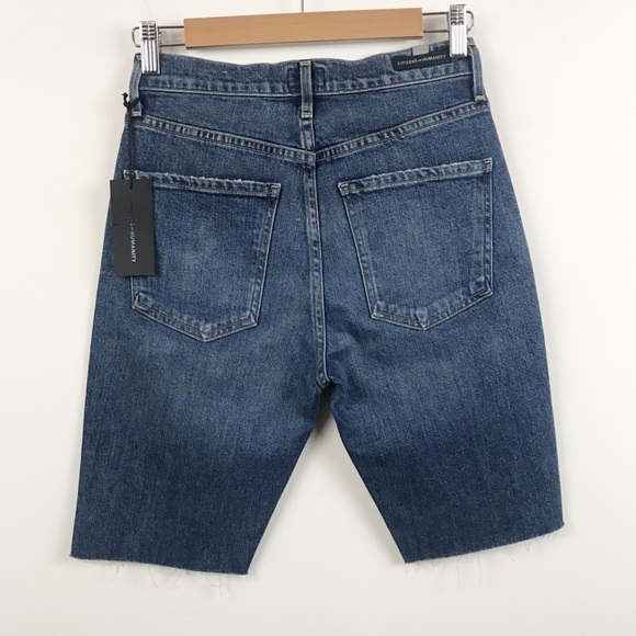 NWT Citizens of Humanity Tamryn Bike Shorts in wash Sentimental Size 25 - Picture 6 of 10